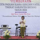 Pesparani Katolik I Tingkat Kabupaten Sintang 2024 Resmi Dimulai, 9 Kecamatan Ikuti Lomba dan 5 Kecamatan Jadi Peninjau